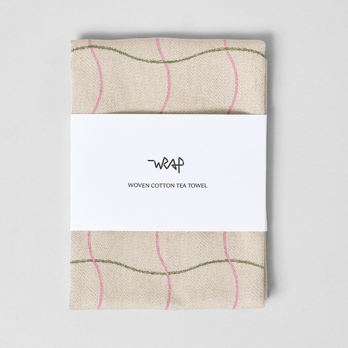Wave Grid Cotton Tea Towel