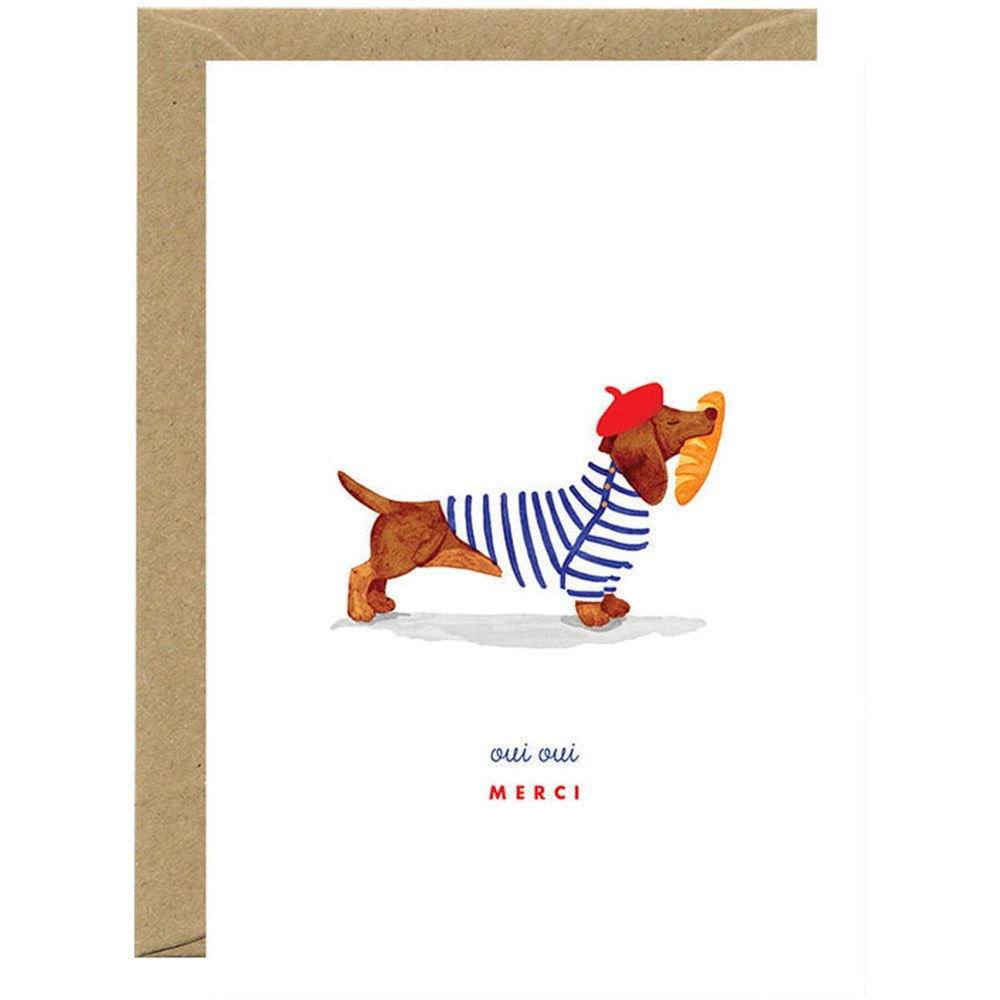 Oui Oui Merci Card