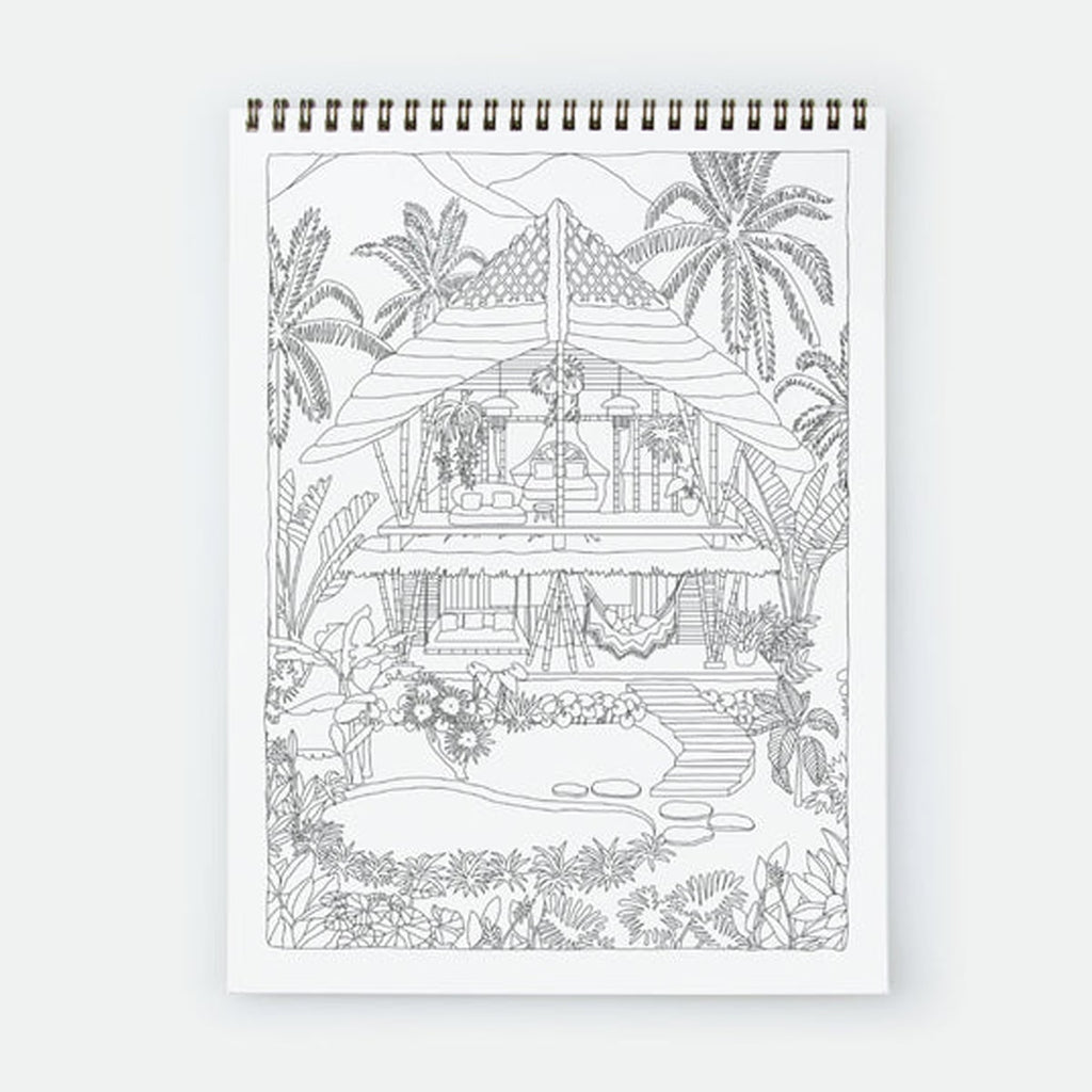 Exotic Bathtub Coloring Book