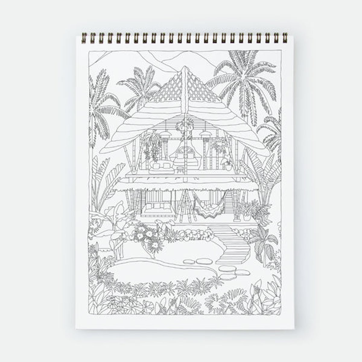 Exotic Bathtub Coloring Book