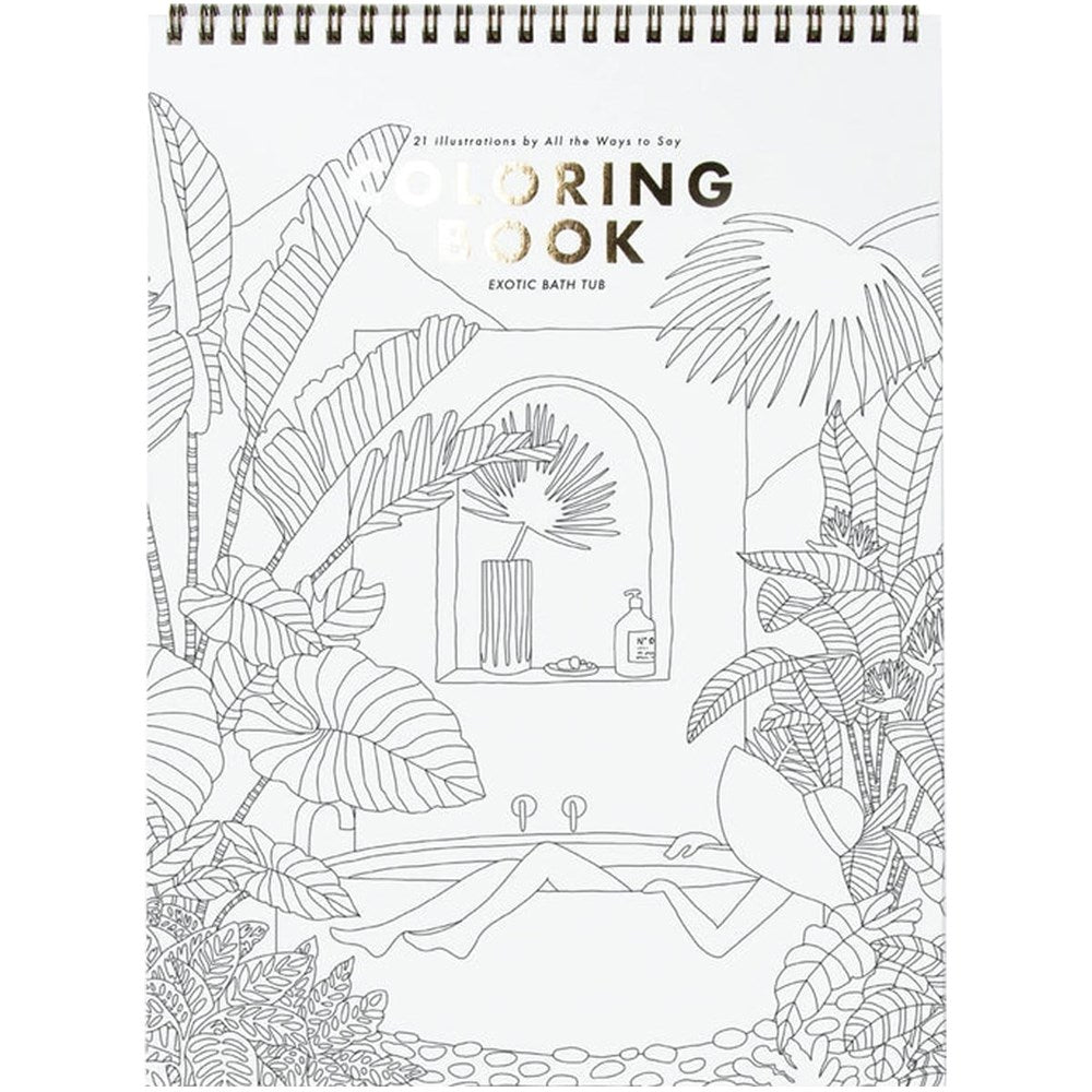 Exotic Bathtub Coloring Book
