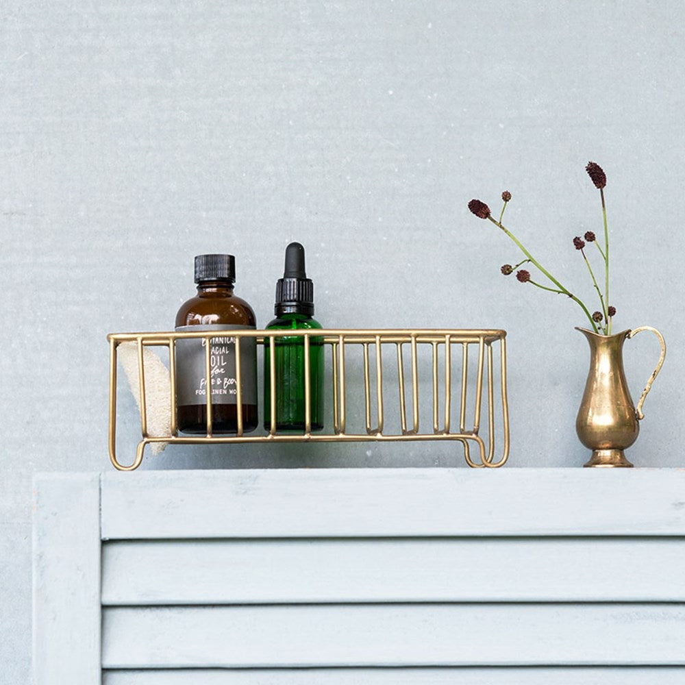 Brass Wire Slender Basket
