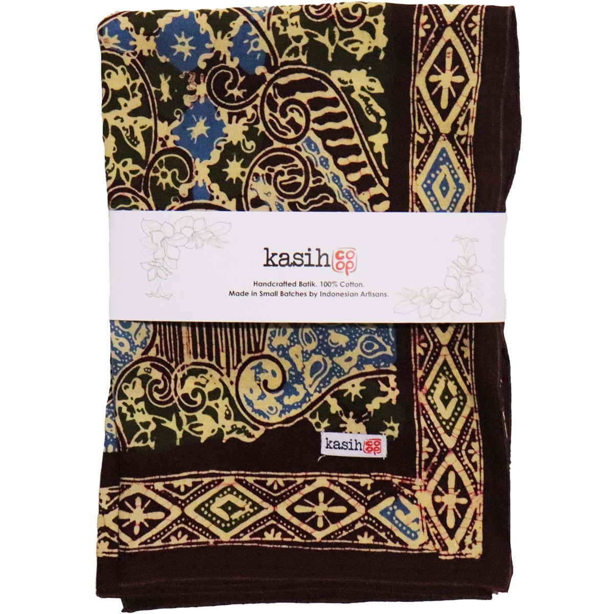 Hand Dyed Batik Bandana - Earth and Sky