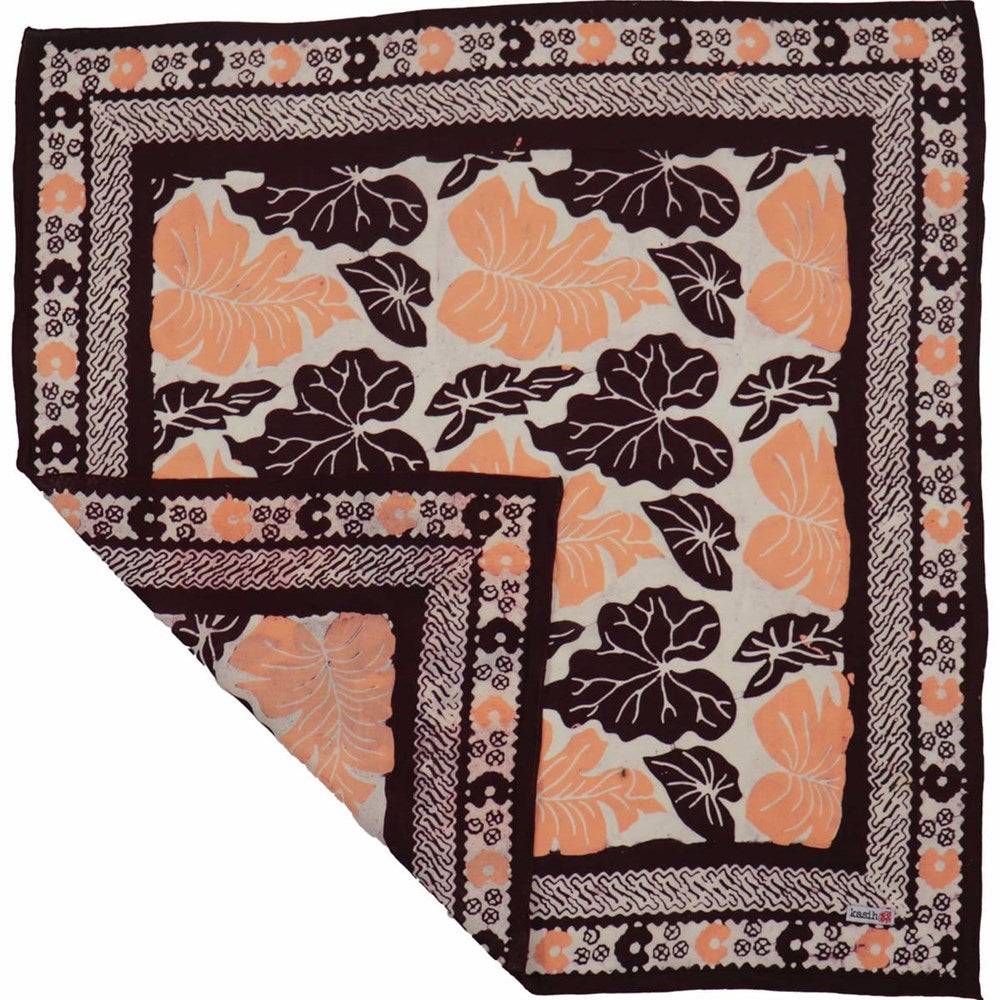 Hand Dyed Batik Bandana - Fallen Leaf