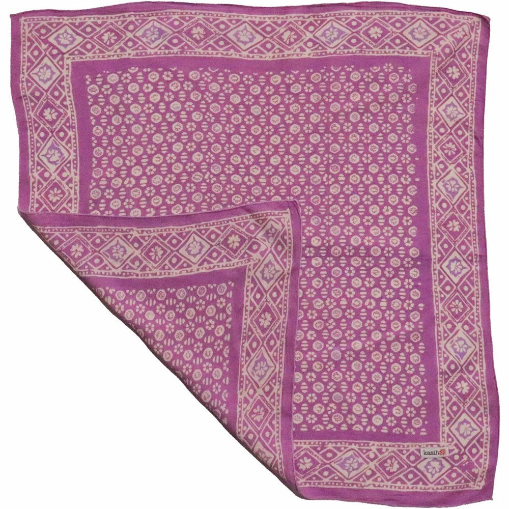Hand Dyed Batik Bandana - Timeless Trace
