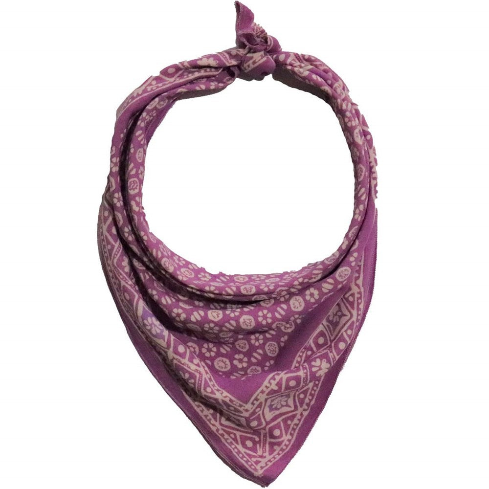 Hand Dyed Batik Bandana - Timeless Trace