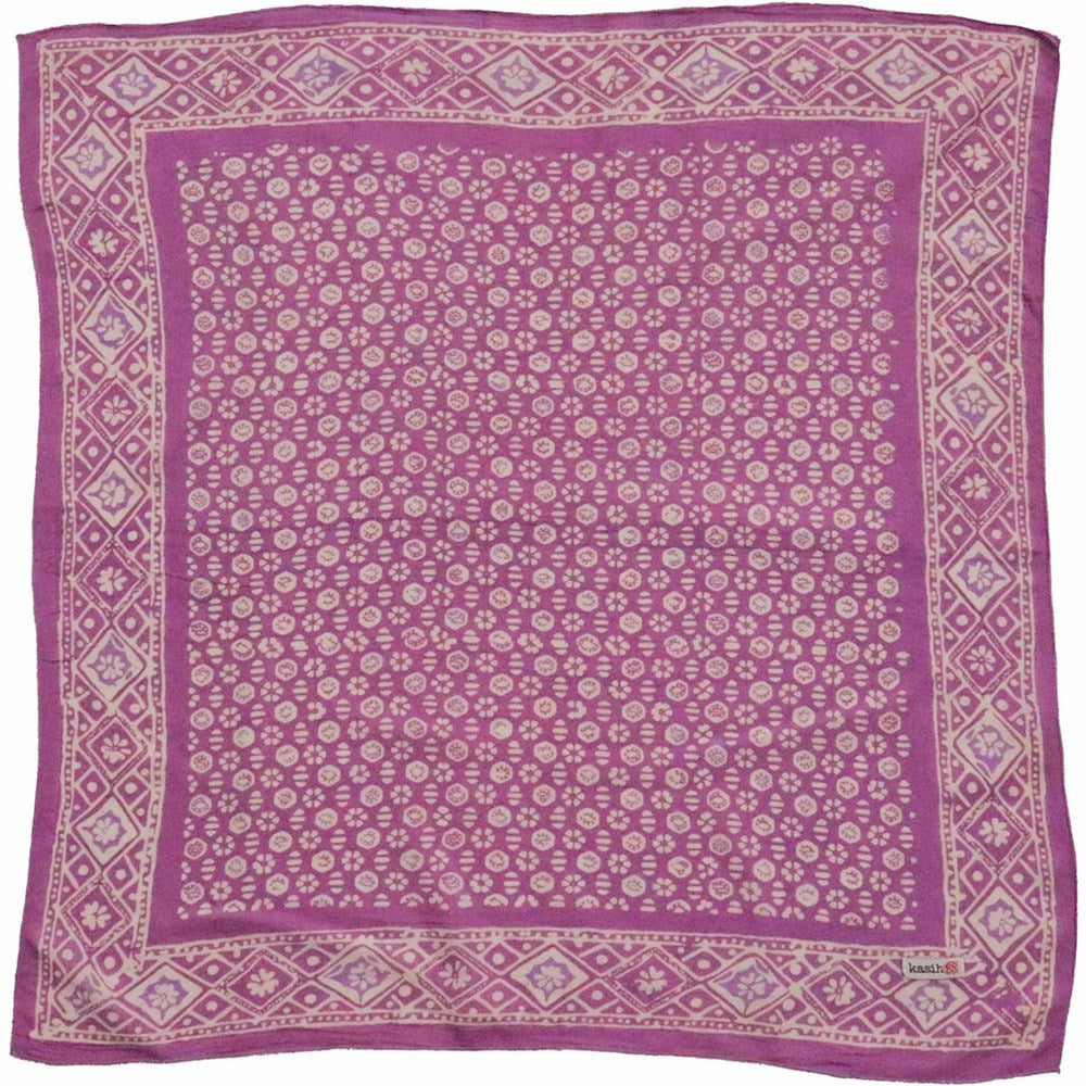 Hand Dyed Batik Bandana - Timeless Trace