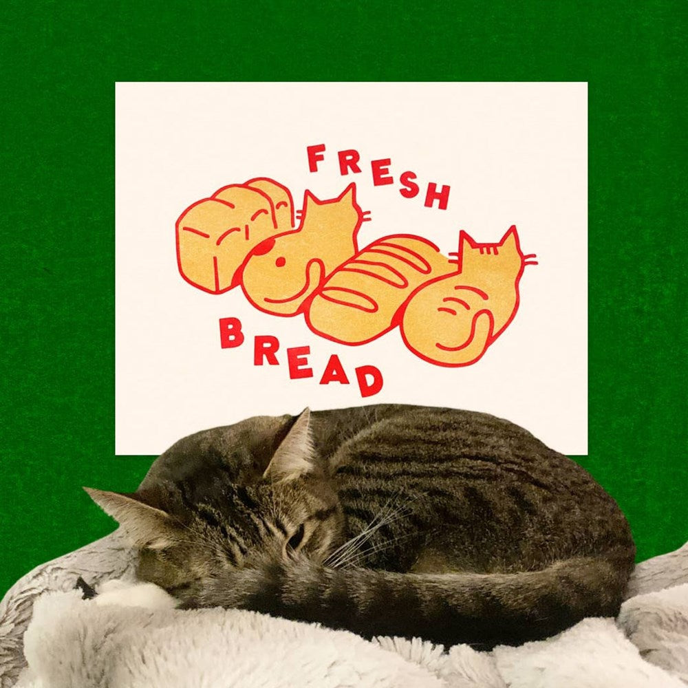 Fresh Bread Riso Print