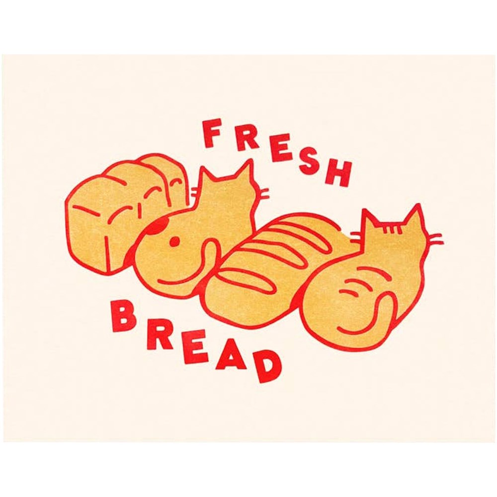 Fresh Bread Riso Print