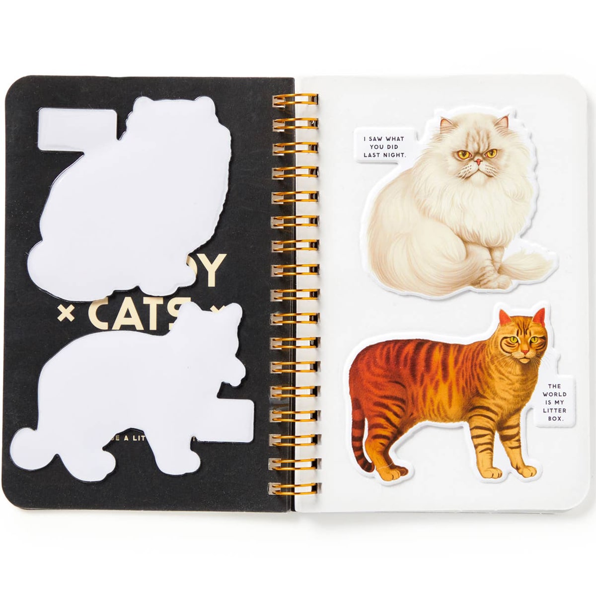 Brass Monkey Moody Cats Sticker Book
