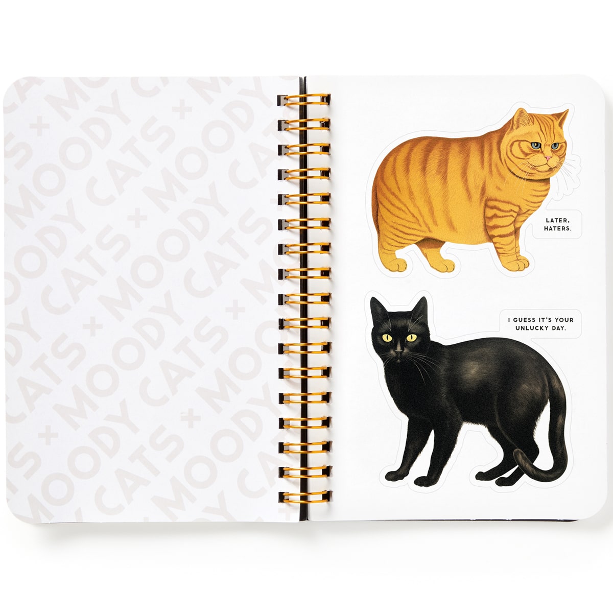 Brass Monkey Moody Cats Sticker Book