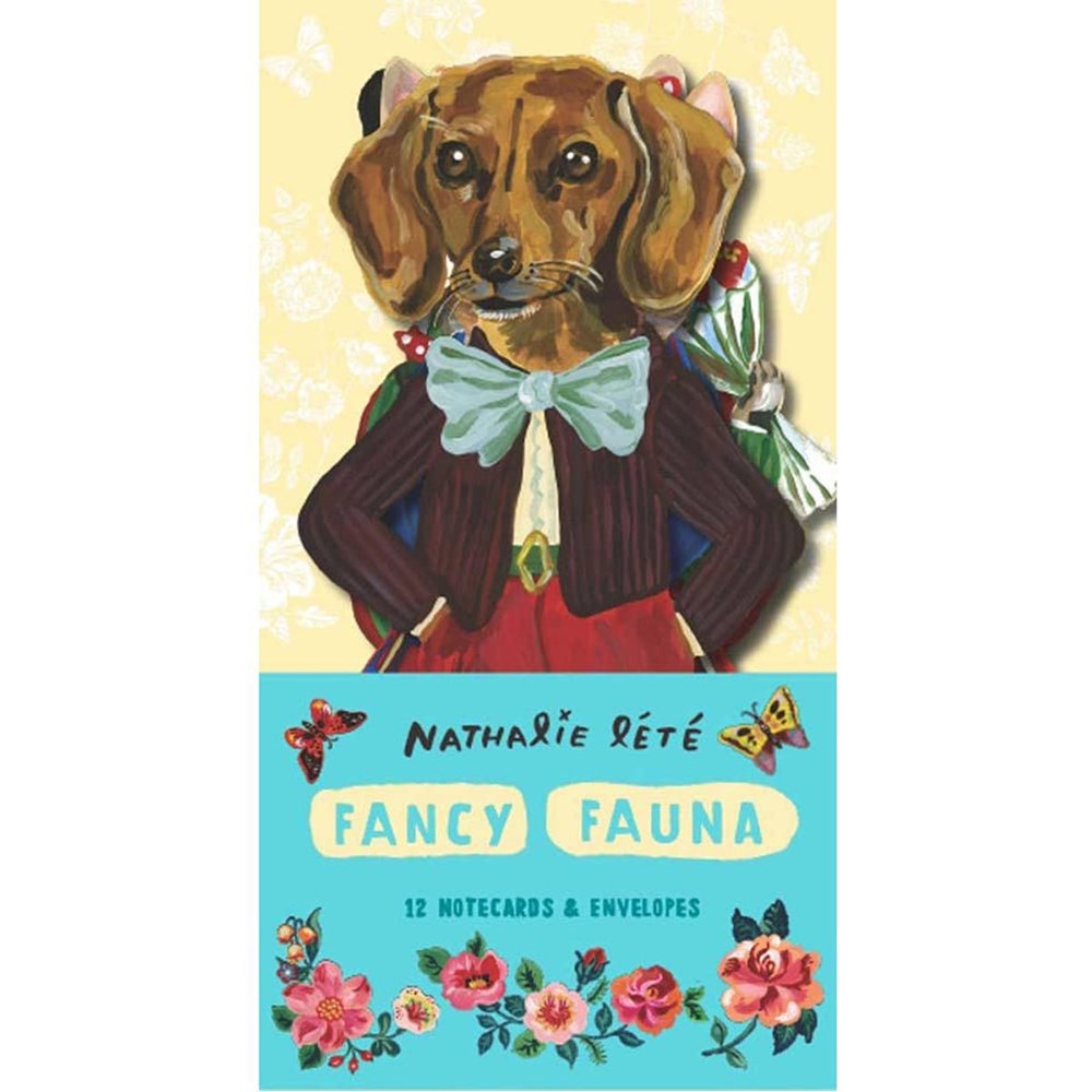 Nathalie Lete Fancy Fauna Die-Cut Card Set