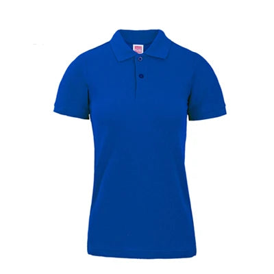 Wholesale Cheap Promotional Short Sleeve 220gsm Cotton Custom Collar Polo Shirt Women