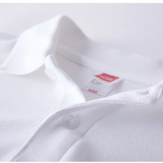 Wholesale Cheap Promotional Short Sleeve 220gsm Cotton Custom Collar Polo Shirt Women
