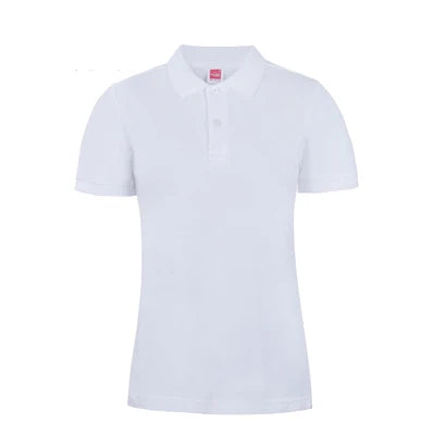 Wholesale Cheap Promotional Short Sleeve 220gsm Cotton Custom Collar Polo Shirt Women