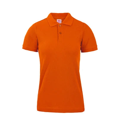 Wholesale Cheap Promotional Short Sleeve 220gsm Cotton Custom Collar Polo Shirt Women