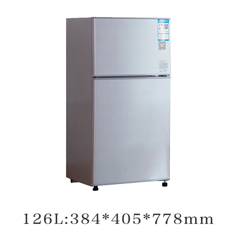 Mini Refrigerator Home Office Double Door Small Refrigerator Refrigerator Portable Home