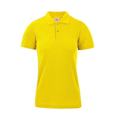 Wholesale Cheap Promotional Short Sleeve 220gsm Cotton Custom Collar Polo Shirt Women